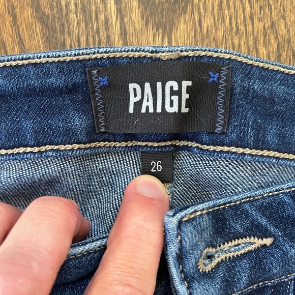 PAIGE Hoxton Ultra Skinny Denim Jean in Dark Blue, Women’s size 26 - Picture 4 of 8
